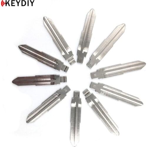 KEYDIY 10 Pcs/lot Metal Blank Uncut Flip KD/JMD/VVDI Remote Replacement Key Blade 28# for Kia