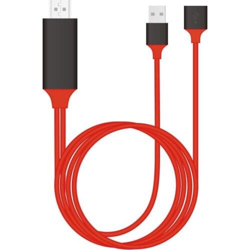 Naar Hdmi Kabel Hdtv Tv Digital Av Adapter Usb Hdmi 1080P Smart Converter Kabel For Apple Tv Iphone Hd Plug & Play