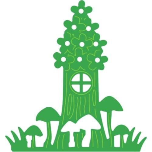 Flower Roof House Metal Cutting Dies Stencil For Diy Scrapbooking Cards Crafts Embossing Decoration New 2019 Dies Cut Knife