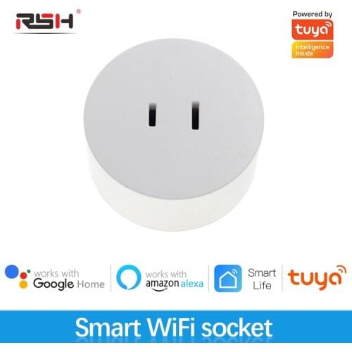 RSH WiFi Smart Socket JP Plug Wireless Network Connector Remote Controller Compatible for Google Home Alexa APP Voice