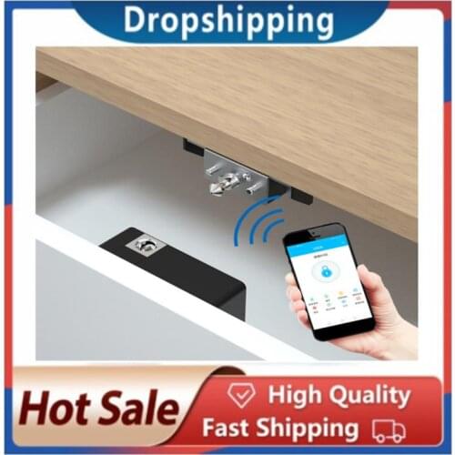 Smart Drawer Lock Intelligent Cabinet Locker Lock ID Card/TT Lock APP Unlock ElectronicHidden Furniture Wooden Door Smart Lock