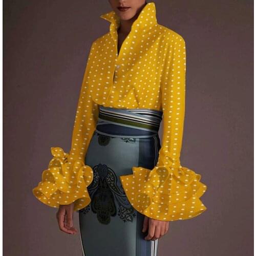 VONDA Button Down Blouses