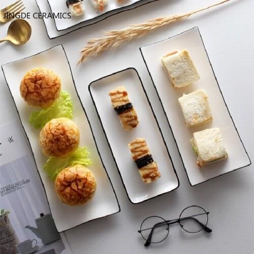 1pcs ceramic ink style pasta pizza dish pastry dessert bread dish afternoon tea nut bowl holiday gift kitchen supplies
