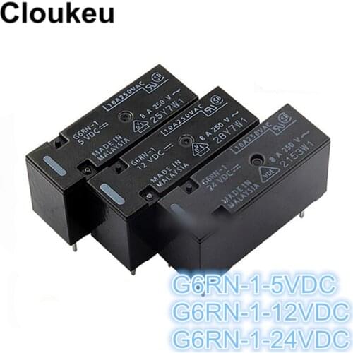 100Pcs Relay DIP5 G6RN-1-5VDC G6RN-1-12VDC G6RN-1-24VDC