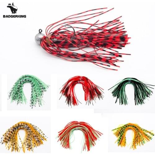 13cm silicone rubber skirts 3pcs set for jig head and spinner biat multi-color peche carretilha jigging fishing lure accessories