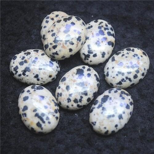 4PCS Nature Spot Stone Cabochons Oval Shape 10x14MM 15X20MM 18X25MM NO HOLE Beads Accessories DIY Finding Free Shipping