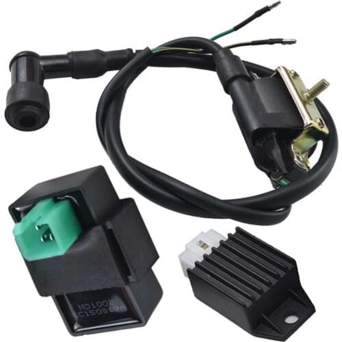 5 Pins CDI Ignition Coil Rectifier Regulator Set For 50cc 90cc 110cc 125cc 150cc 250cc ATV Go Kart Quad Buggy Bike Pit bike