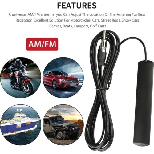 Car Radio Amplifier Antenna signal Booster 3/5 meter length FM AM Amp Receiver Signal Enhancement Antenna Car Aerials