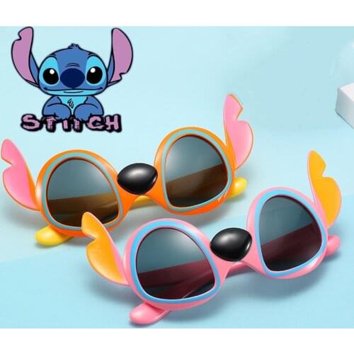 Lilo & Stitch Cartoons Stitch Ear children sunglasses Silica gel Soft Children party decoration glasses boy lovely sunglasses