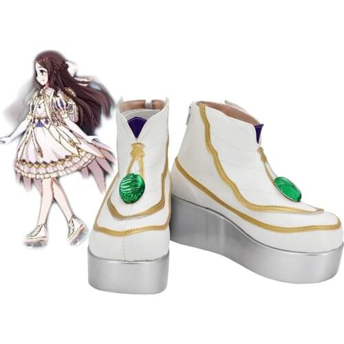 Fate Grand Order FGO Leonardo da Vinci Cosplay Boots White Shoes Custom Made