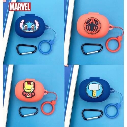 Marvel Cool Case For Realme Buds Q Wireless Bluetooth Headset Protective Cover All-inclusive Soft Silicone Shell