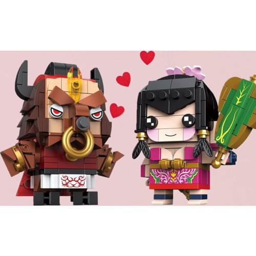 MOC Building Block Maker Movie Game Classic Figures Devil Couple Creative Assembly Model Kid Toy DIY Build Brick Birthday Gifts