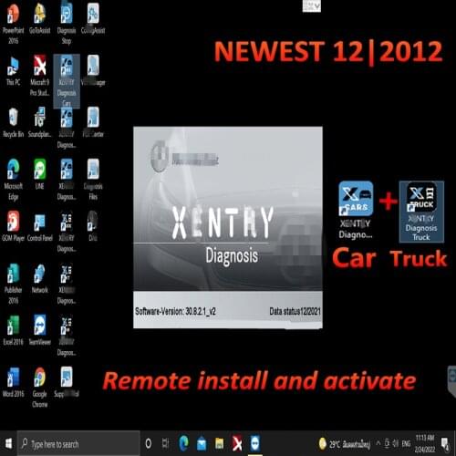 Newest 2021.03 xentry software remote install and activation WIN10 64bit profession system work for MB STAR SD C4/C5/C6 software
