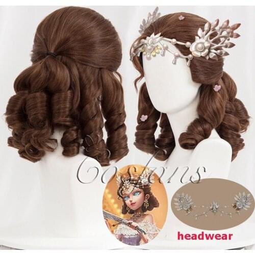 Game Identity V Mary Cosplay Wig Mrs.Red Bloody Queen 2nd Anniversary Identity V Wig Mrs.Red Bloody Wig Costume Accessories
