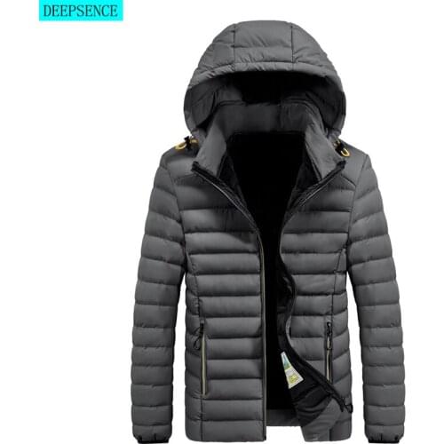 Parker Coat Mens Windproof and Warm Winter New Windproof Cotton Jacket Jacket Mens Casual Fashion Parka Coat Men