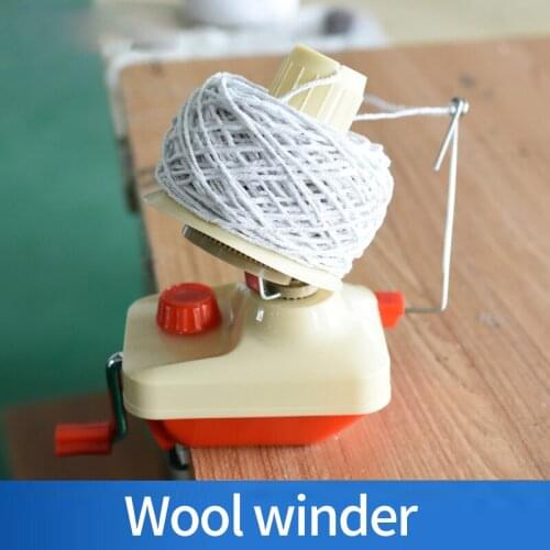 Yarn String Ball Winder Holder Hand Operated Manual Handheld String Winding Machine Sewing Accessories