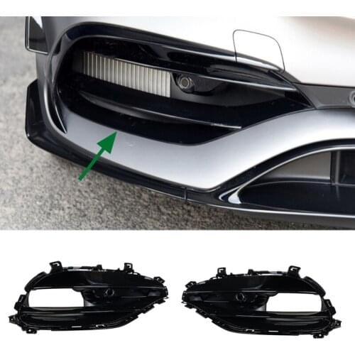 Front Bumper FogLight Trim Shade Grills Frame for Mercedes-Benz A Class W176 A45 Sport 2016 - 2018 Grill