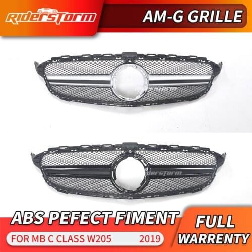 Front grille Suitable for mercedez C class W205 c63 amg style grille 2019+ w205 C180 C200 C220D C250 C300 C450 without emblem