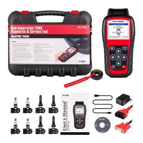 MaxiTPMS TS508K TS508 Pre Tire Pressure Monitoring System Reset TPMS Replacement Tool with 8pc Sensors