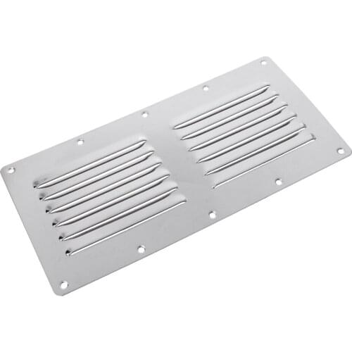 Marine Silver Stainless Steel Louvered Vent Louver Ventilation f/ Boat Yacht
