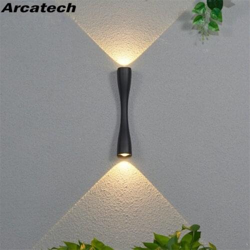 10W LED Wall Light Outdoor Waterproof Modern Nordic style Indoor Wall Lamps Living Room Porch Garden Lamp AC85-265V NR-186