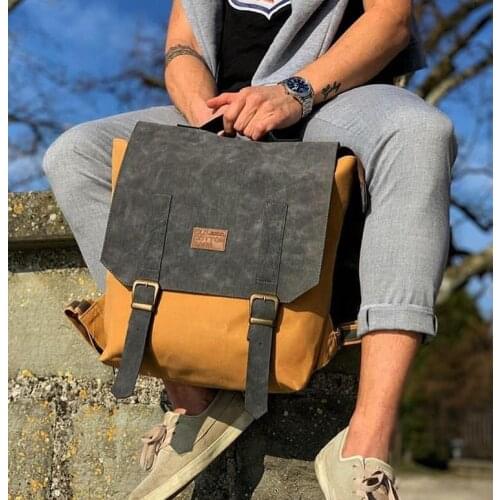 Old Cotton Cargo 7000 Waterproof Backpack Waterproof Vintage Canvas Case Laptop Outdoor Handbag Suitcase Travel Bag