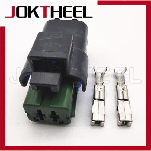 1/5/10/20sets kit FCI 2 pin 1.5mm black female waterproof connector Headlight steering lights plug for car Peugeot 211PC022S5149