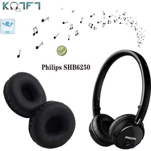 KQTFT 1 Set of Replacement EarPads for Philips SHB6250 Headset Ear Pads Earmuff Cover Cushion Cups