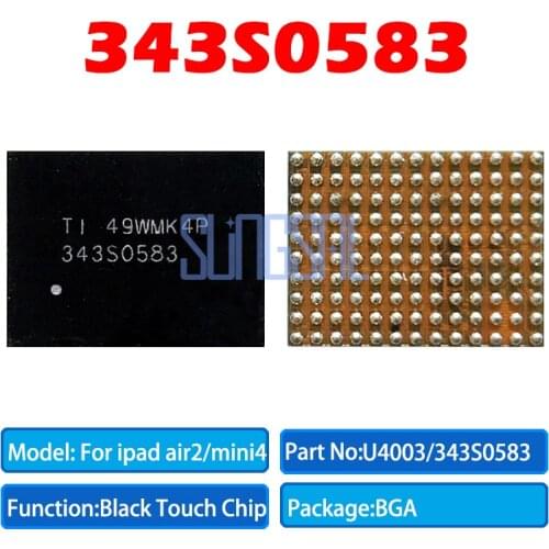 1pcs/lot 100% Original 343S0583 for iPad 6 Air2 Air 2 ipad6 mini4 black Touch IC Touch screen chip