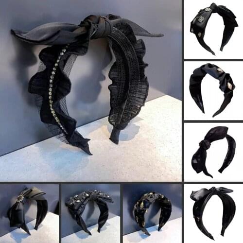 2021 NEW Crystal rhinestone heavy industry hand-made high-end female headband hairband hairpin wide-sided hair accessories