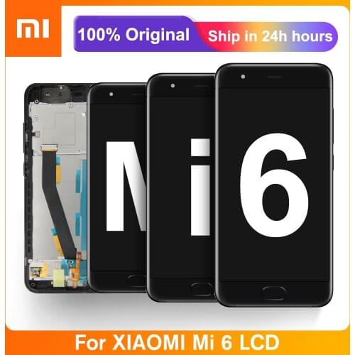 5.15" Original Screen For Xiaomi 6 Mi6 LCD Display Touch Screen Digitizer Assembly Panel For Xiaomi Mi 6 MCE16