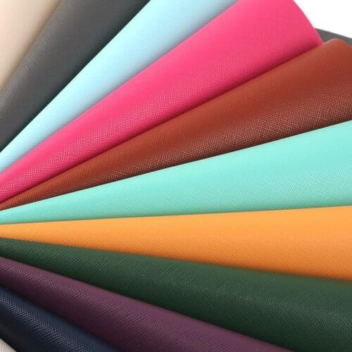 David accessories 20*33cm Plain Color Synthetic Leather DIY Bows Crafts Material Faux Leather Fabric Home Decoration,1Yc8250