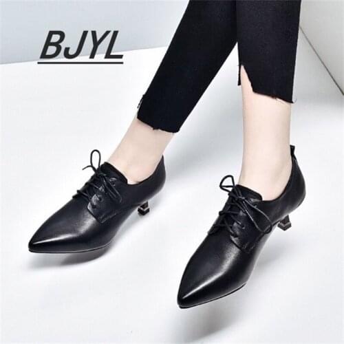 BYTJI Leather Pumps