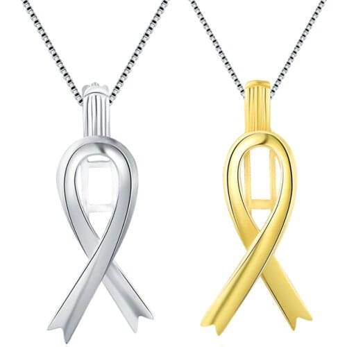 CLUCI 3pcs Silver 925 Silk Scarf Pearl Locket Pendant 925 Sterling Silver Wish Pearl Pendant Women Autism Scarf Cage SC006SB