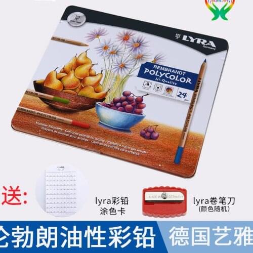 Lyra Rembrandt Color Pencils, Brush Set, Oil Color Pencils,72 Color Hand Painted Fine Art Painting, Gift Box, Color Lead Drawing