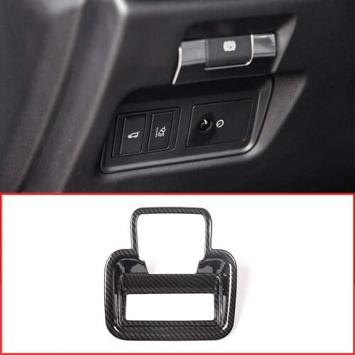 For Jaguar E-PACE E PACE 2017-2019 ABS Car Electric Rear Door Tailgate Switch Electronic Handbrake Decorative Frame Cover Trim