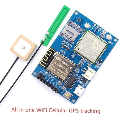 Elecrow ESP8266 ESP-12S A9G GSM GPRS+GPS IOT Node V1.0 Module IOT Development Board with All in one WiFi Cellular GPS tracking