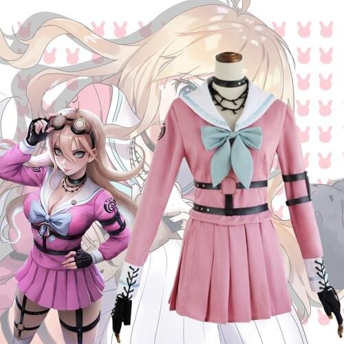 Anime Danganronpa V3 Miu Iruma Cosplay Costume Sailor Suit School Uniform Sets School Uniform Wig Anime Cosplay Halloween Gift
