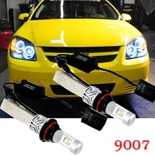 High low Lamp H4 HB5 9007 HB1 9004 Car Styling P43T Integrated LED Headlight Kits CANBUS Car DRL Driving Bulb Lumiledschip Belt