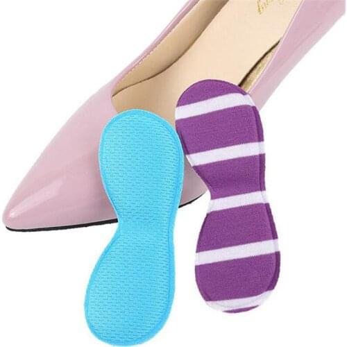 New Fashion Anti-friction Non-slip Insole Foot Care Sponge Soft Insole Comfort High Heel Shoe Pad Pain Relief Insert Cushion Pad