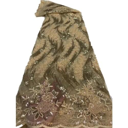 Latest African Lace Fbric 2021 High Quality Nigerian French Tulle Lace Fabric Embroidery for Women Dress Sewing z66-532
