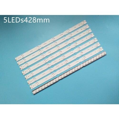 New 40Pieces 428MM LED Backlight 5leds For Sam sung 40 inch TV 40-LB-M520 40VLE4421BF 2013ARC40 40VLE6520BL 2013HI400 LED40K30JD