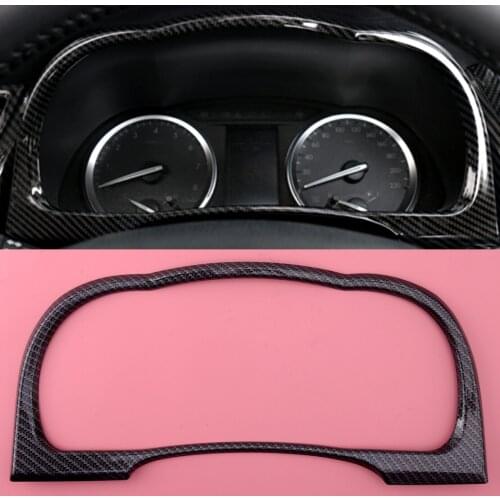 CITALL Carbon Fiber Style Instrument Panel Dashboard Cover Trim Frame Decor Fit for Toyota Highlander 2015-2017 2018 2019