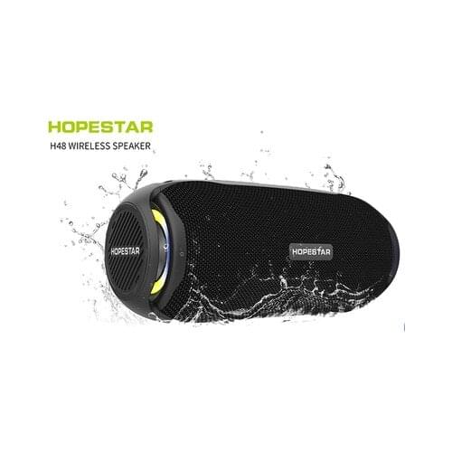 HOPESTAR H48 powerful bluetooth speaker portable outdoor waterproof music center TWS stereo subwoofer column speaker with radio