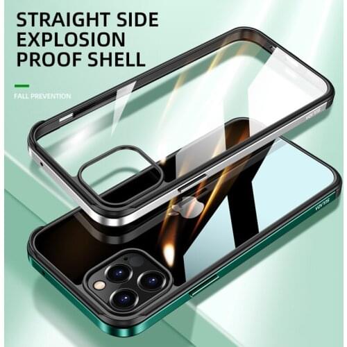 Luxury Shockproof Camera Lens Protection Nano Glass Phone Case For iPhone 12 Pro Max Mini 11 13 X XS Cellphone Back Cover Fundas