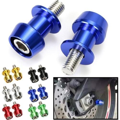 2pcs 8/10mm Motorcycle Universal CNC Swingarm Swing Arm Spools Sliders Stand Screw Motorcycle Rear Lift Screws Accessories