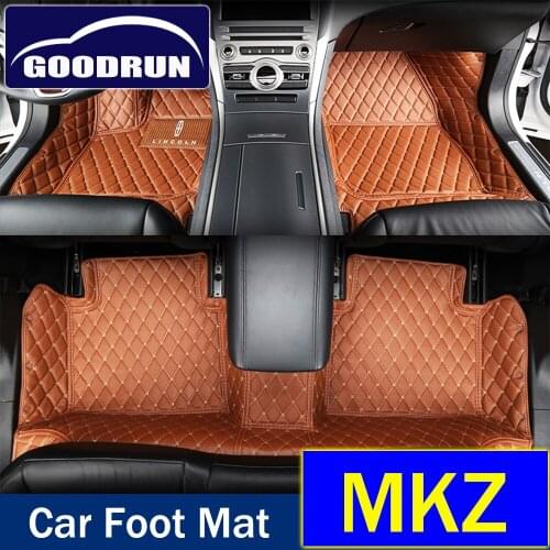 For Lincoln MKZ Waterproof Leather Pads Auto Accessories Floor Custom Car Floor Mats