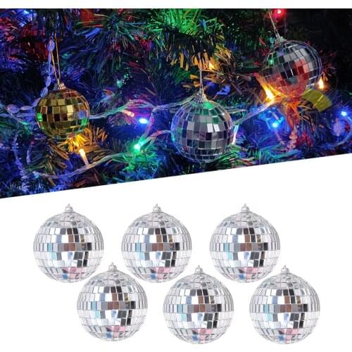 4cm Reflective Glass Rotating Mirror Ball For Disco DJ Mirror Reflection Glass Ball Light For Christmas Birthday Party Wedding