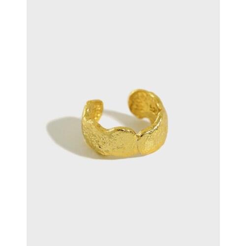 1pc Real 925 Sterling Silver Ear Cuffs for Women Non Pierced Ears Irregular Wide Clip on Earrings Fashion Trend Korean Earcuff