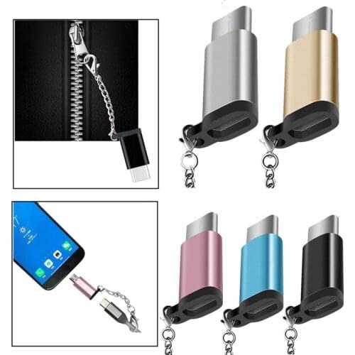 ZUIDID Universal 5 Colors Anti-lost Android Phone Universal USB OTG Data Adapter Type C OTG Adapter Micro USB Adapter